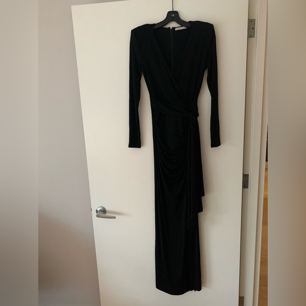 Kyra Deep V Drapey Maxi Dress